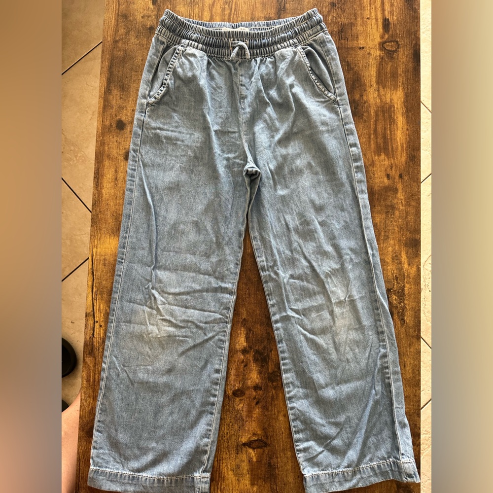 Cotton On Kids drawstring Light Blue Jeans